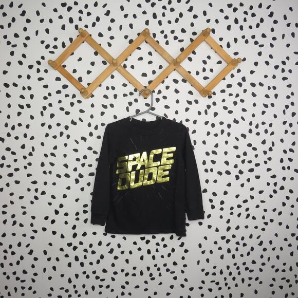 Carter’s Black Space Dude Toddler Long Sleeve Shirt - Picture 1 of 6